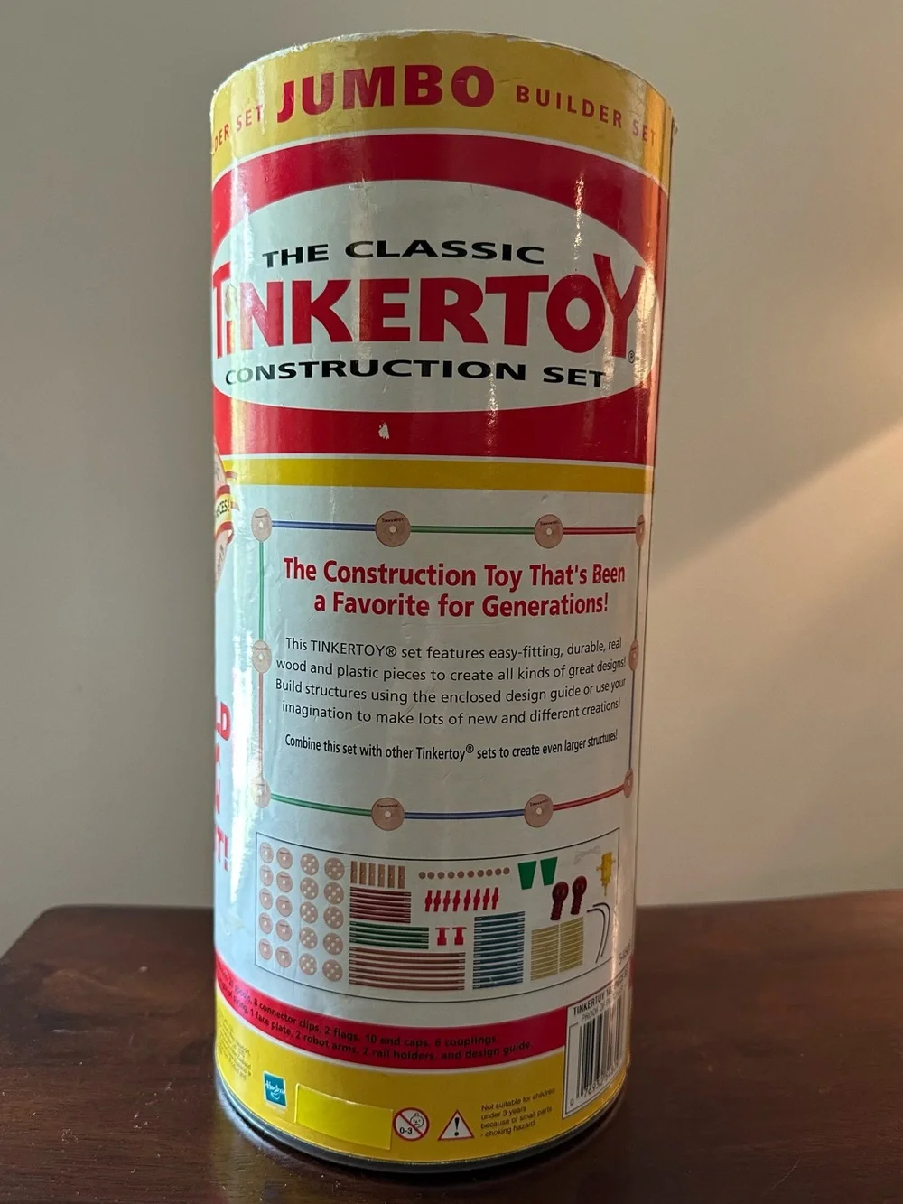 Tinker toys • Jumbo set • wooden and plastic • kids